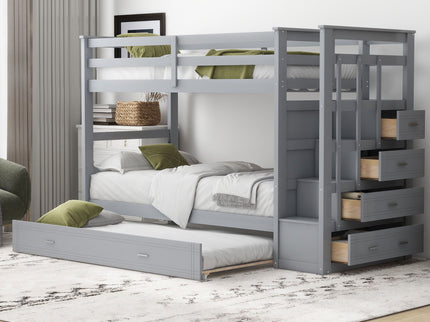 Bunk Bed With Trundle And Staircase