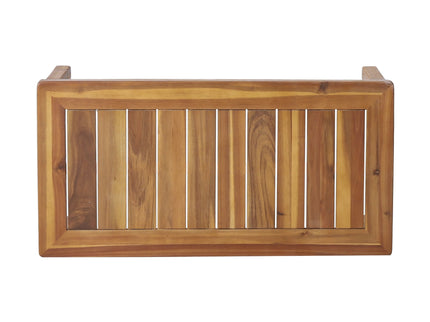 Acacia Wood Loveseat And Coffee Table Set With Cushions