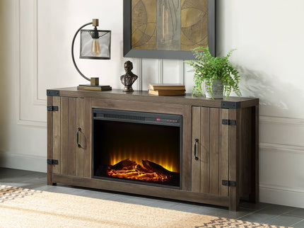 Tobias - Fireplace - Oak / Rustic