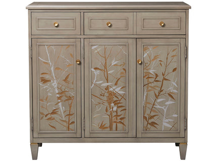 Dauphin - Handpainted Entryway Storage Cabinet - Gray Cashmere