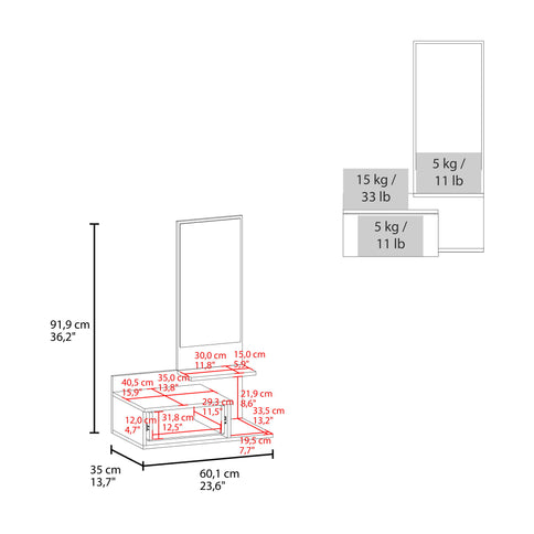 Lowell - Floating Hallway Cabinet