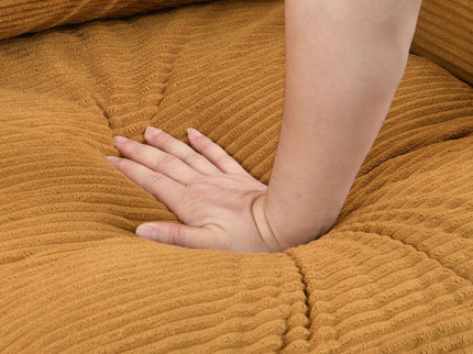 Modern Upholstered 3 Seat Sofa, High Resilience