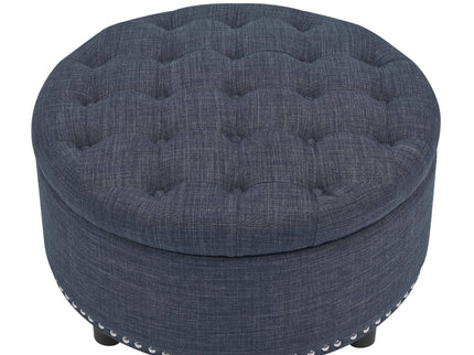 Tufted Storage Ottoman With Upholstery