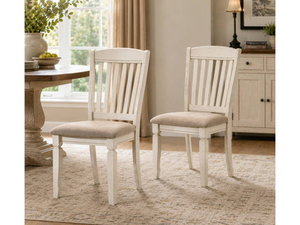 Fedele - Side Chair (Set of 2) - Cream / Tan