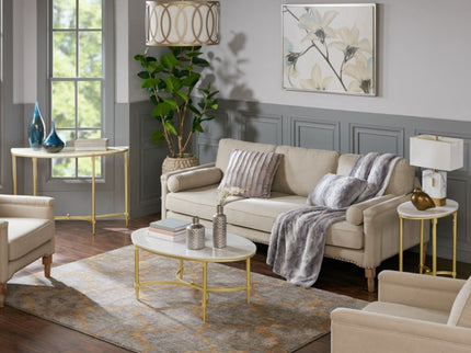 Bordeaux - Console Table - White / Gold
