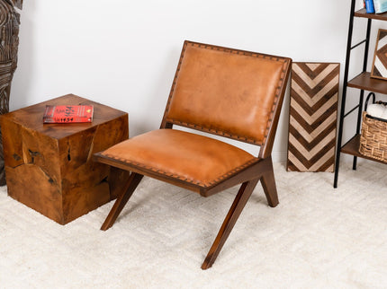 Colin - Lounge Chair - Brown / Tan