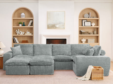 Sectional Sofa With Moveable Ottoman