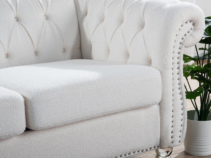 Rolled Arm Chesterfield 3 Seater Sofa