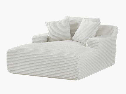 Cloudline - Oversized Chaise Lounge, Modern Comfy Couch With Full Foam Cushioning, Cozy Sleeper Sofabed