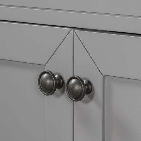 Modern Bathroom Vanity With Sink, Freestanding With Drawers And Doors