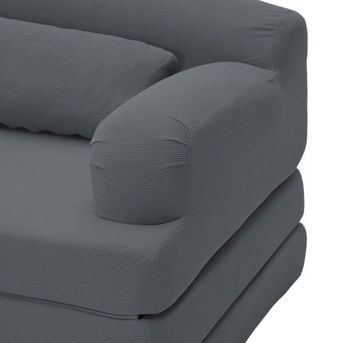 2 Seater Sofa Bed, Compact Foldable Floor Couch