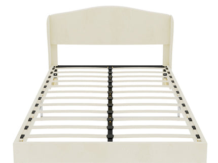 Upholstered Bed, Tufted Headboard, Comfortable Sleep