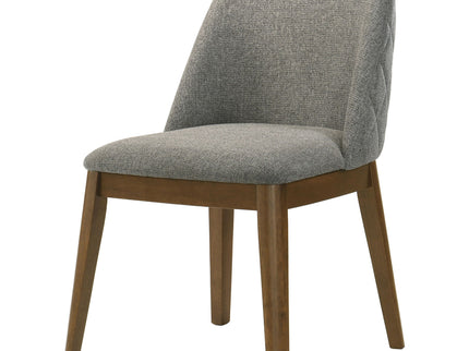 Hutchins - Dining Side Chair (Set of 2) - Gray / Brown