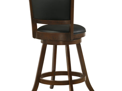 Swivel Stool With Swivel Base (Set of 2) - Black / Brown
