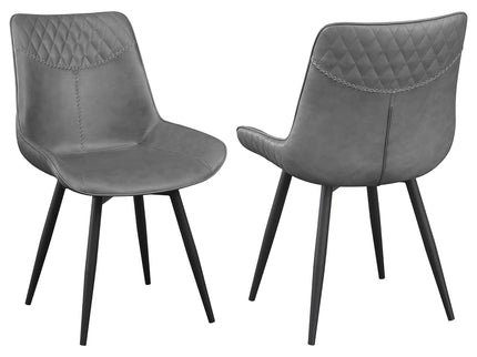 Tufted Swivel Side Chair (Set of 2) - Gray