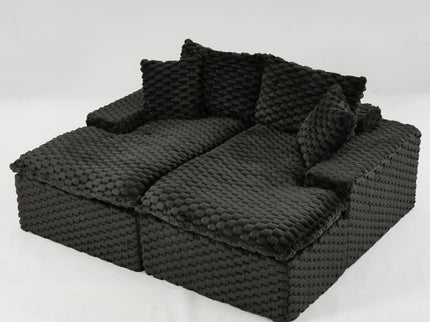 Double Chaise Lounge With Full Compressed Sponge
