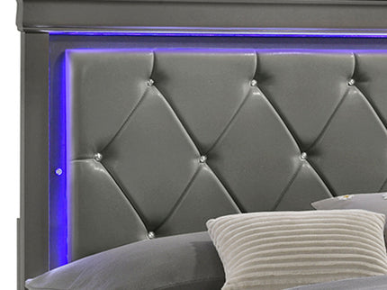 Blaze - Modern Bed With LED Headboard