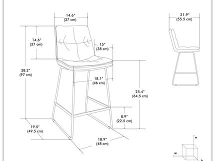 Danika - Counter Height Stool (Set of 2)
