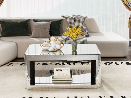 Coffee Table, Rectangular - Silver