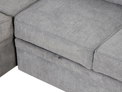 Sleeper Sofa Bed, 2 In 1 Pull Out Sofa Bed L Shape Couch With Storage Ottoman For Living Room, Bedroom Couch And Small Apartment