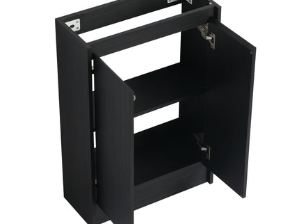 Freestanding Bathroom Vanity With Sink And Storage Rack, Soft Close Doors Base With Basin