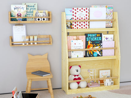 3 Tier Book Shelf, Compact Storage For Bedrooms