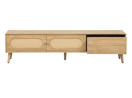 TV Stand For TVs Up To 80", Media Console, Cabinet - Natural