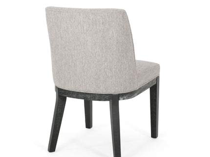 Modern Dining Chair With Durable Fabric Upholstery And Sturdy Wooden Frame (Set of 2)