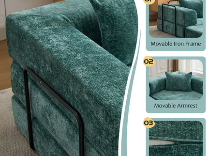 Convertible Floor Sofa Bed, Boneless Modular Sectional Sofa For Living Room