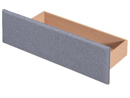 Upholstered Platform Bed With Classic Headboard And Drawers, No Box Spring Needed