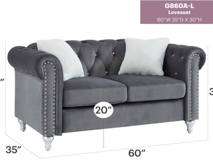Stylish Contemporary Loveseat
