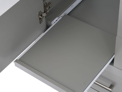 Modern Bathroom Vanity With Ceramic Sink, Solid Frame And Storage Solutions