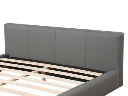 Stylish Upholstered Bed With Birch Wood Frame