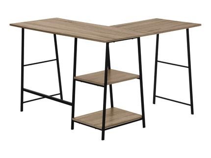 Computer Desk, Home Office, Corner, Storage Shelves, L Shape, Work, Laptop, Contemporary, Modern