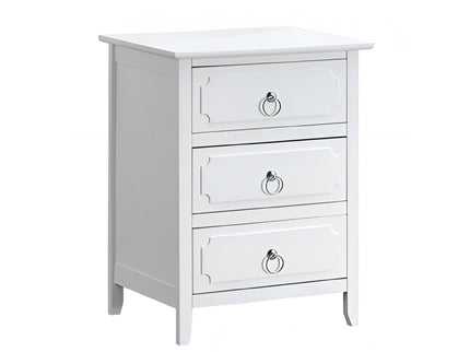 Daniel - 3 Drawer Nightstand - White