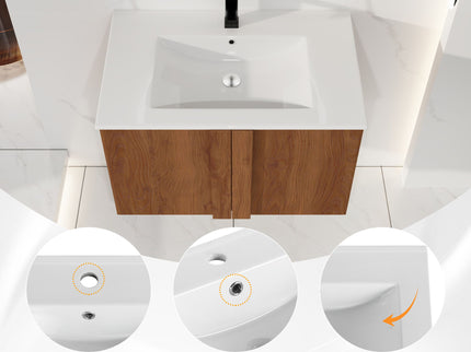 Floating Bathroom Vanity With Sink Combo