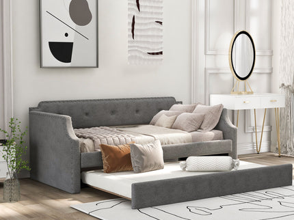 Upholstered Daybed With Trundle