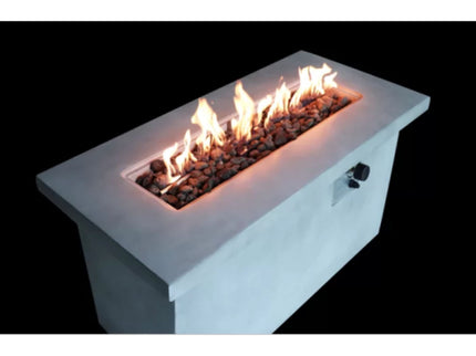 Propane / Natural Gas Outdoor Fire Pit Table - Gray