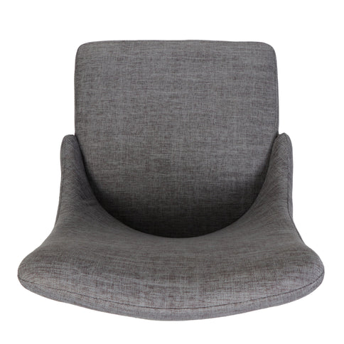 Mid Century Modern Fabric Armless Dining Chair