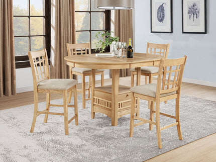 Davis - Counter Height Extension Dining Table - Light Oak