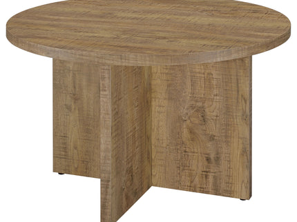 Larrabee - Round Dining Table - Mango Color