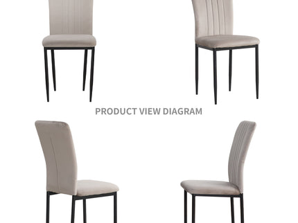 Velvet Dining Chairs For Dining Room (Set of 4)