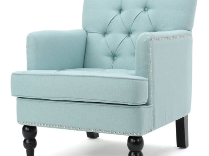 Harrison - Tufted Club Chair With Button Tufted Back And Birch Wood Legs