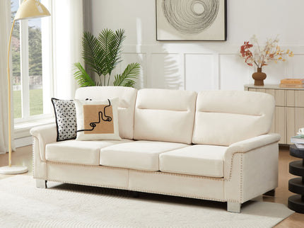 3 Seater Elegant Stationary Sofa
