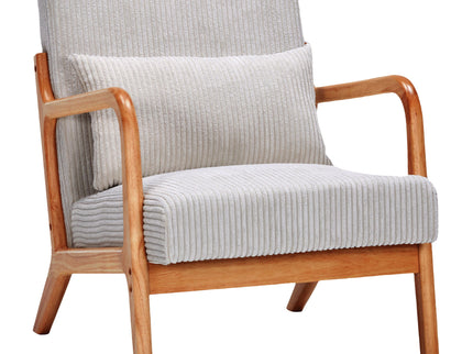 Accent Arm Chair With Pillow Upholstered