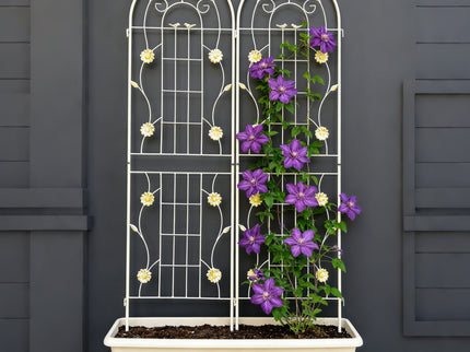Metal Garden Trellis Rustproof Trellis For Climbing Plant Outdoor Flower Support