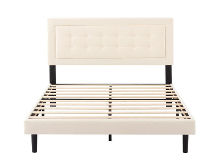 Upholstered Platform Bed With Slats