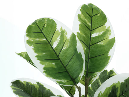 27" Tall, Artificial Plant, Rubber, Indoor, Faux, Fake, Table, Greenery, Potted, Real Touch, Decorative - Green / Black