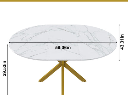 Round Dining Table With Extendable Blades, X Base