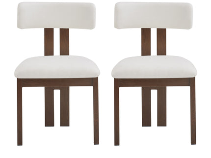 Modern Upholstered Armless Dining Chairs With Metal Legs